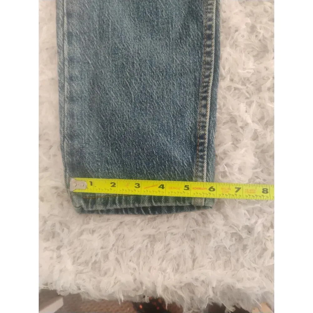 Levi’s 502 Taper Fit Jeans Men’s 30x30 Medium Wash Blue Denim Red Tab Work Pants